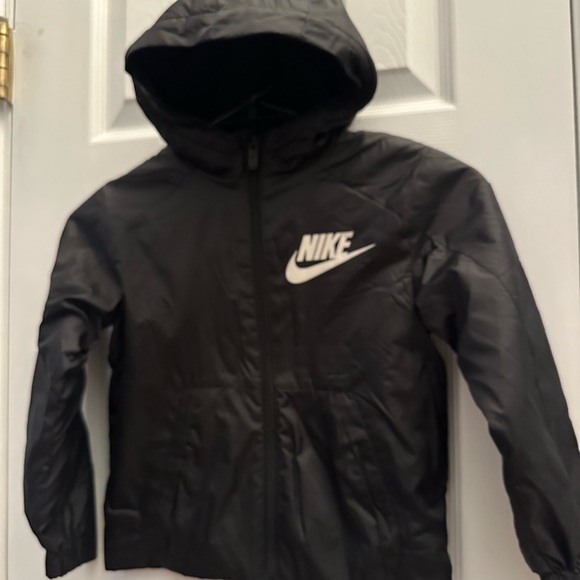 Nike Kids Jacket Black Fleece Lined 86C531 Size XS 3-4 y/o - Picture 2 of 10